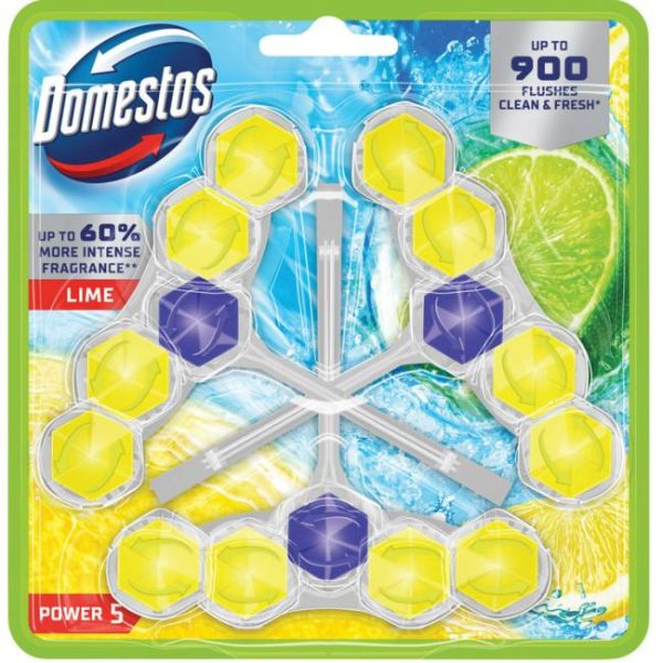 Domestos WC blok závesny Power 5 Lime 3x50g 