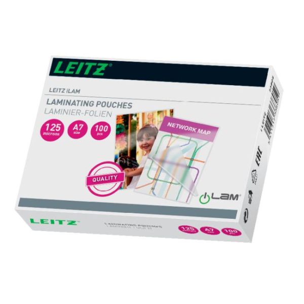 Laminovacie fólie Leitz iLAM A7, 125 mic, 100 ks 