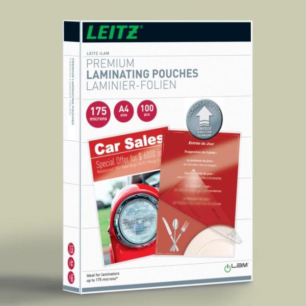 Laminovacie fólie Leitz iLAM UDT A4, 175 mic, 100 ks 