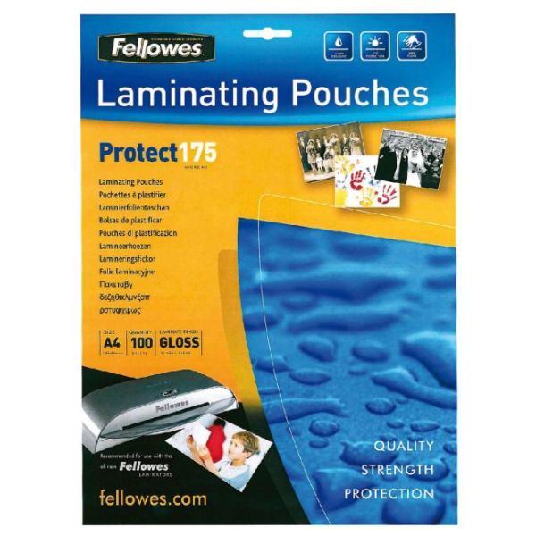 Laminovacie fólie Fellowes 216x303 A4 175mic 