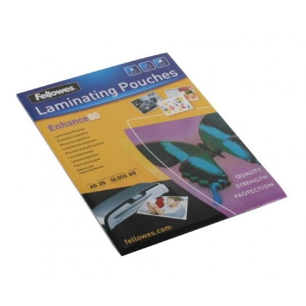 Laminovacie fólie Fellowes 154x216 80mic 25ks 