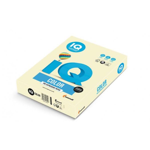 Farebný papier IQ color vanilkový BE66, A4, 80g 