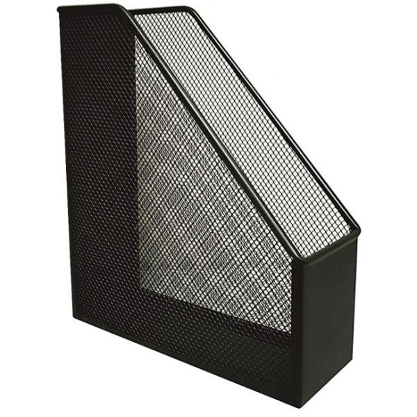 Drôtený stojan na časopisy 90x295x258mm čierny 