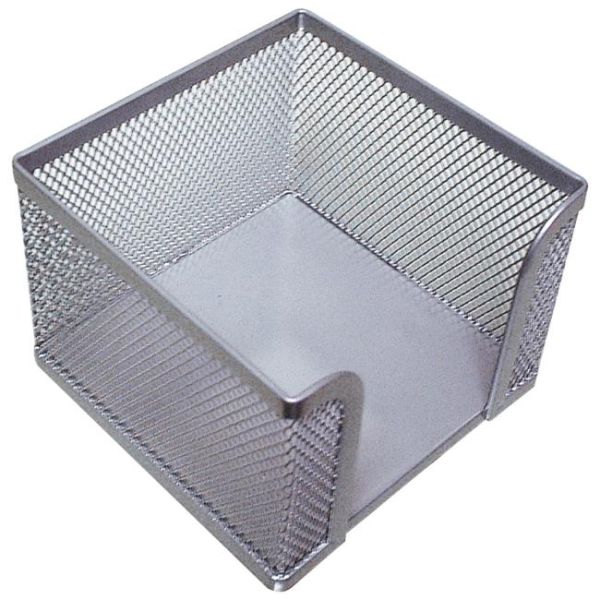 Drôtený stojan na blok ’kocka’ 95x80x95mm strieborný 