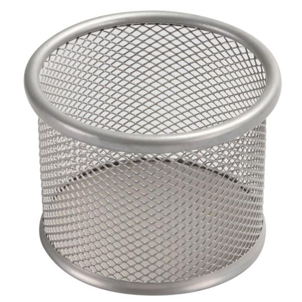 Drôtený stojan na kancelárske spony 90x68mm strieborný 