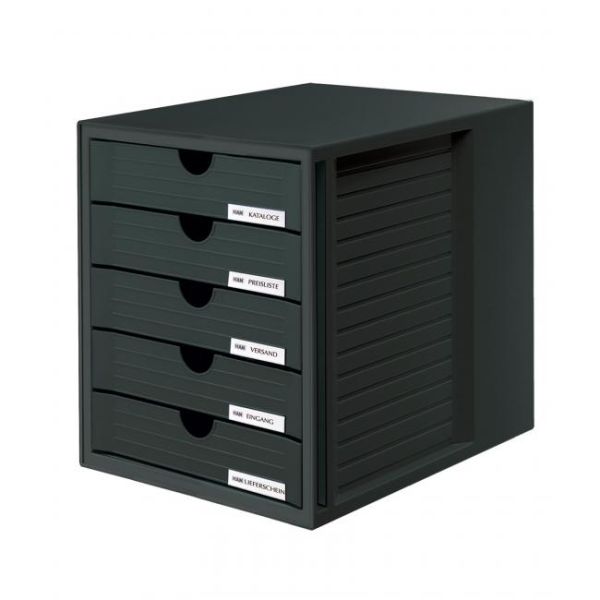 Zásuvkový box System zatvorený čierny 