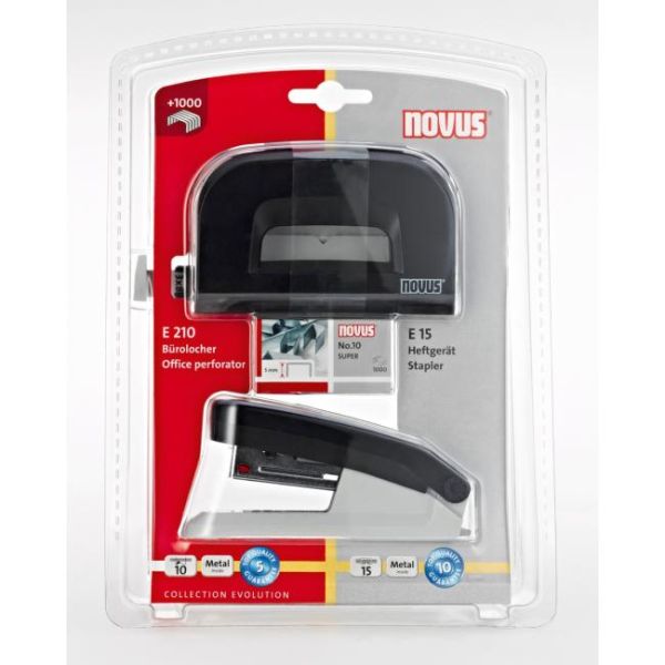 Súprava kolekcie Novus EVOLUTION E 15/E 210 čierna/sivá 