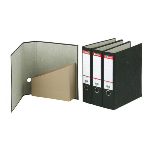 Zakladač Esselte Mramor archívny 8cm čierny 