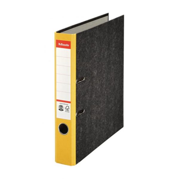 Zakladač pákový Esselte Mramor 5cm žltý 