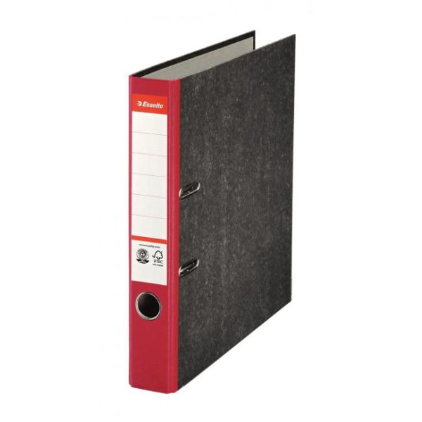 Zakladač pákový Esselte Mramor 5cm červený 