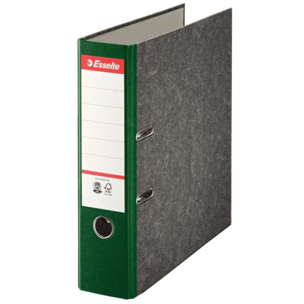 Zakladač pákový Esselte Mramor 7,5cm zelený 