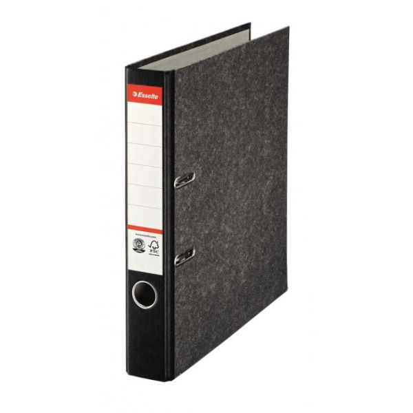Zakladač pákový Esselte Mramor 5cm čierny 