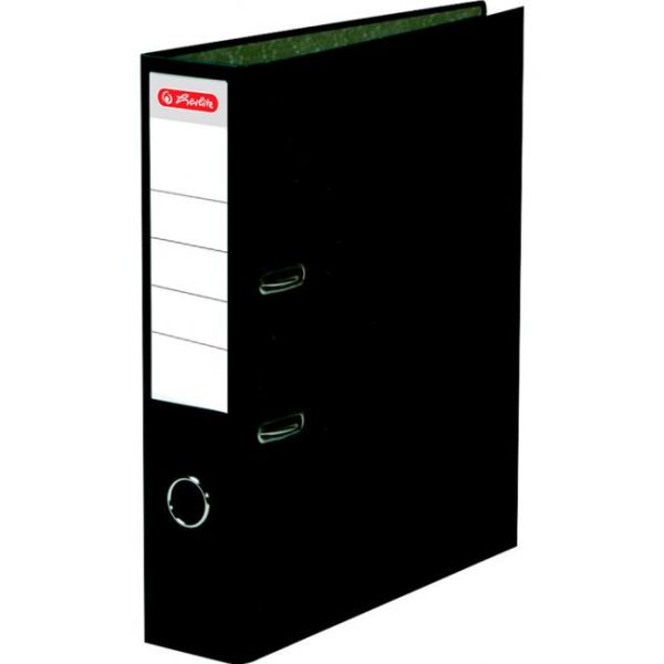 Zakladač pákový Herlitz Mramor 8cm čierny 