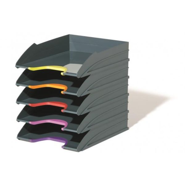 Odkladač, set, plastový, 5-dielový, DURABLE "VARICOLOR® 5", 5ks