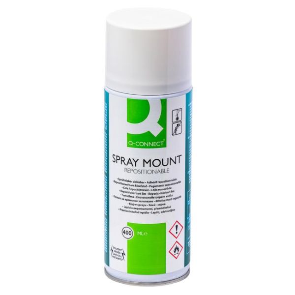 Lepidlo v spreji Q-CONNECT Quick Mount 400ml nepermanentné 