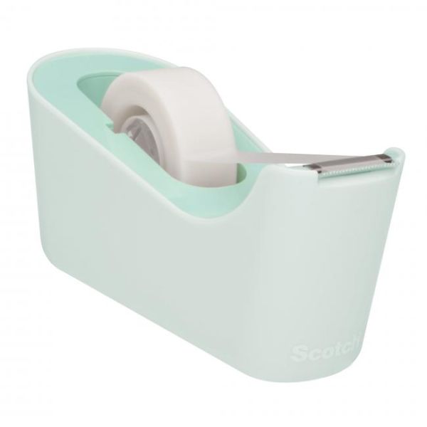 Dispenzor na lepiacu pásku, stolový, dodávaný s lepiacou páskou, 3M SCOTCH "C18", mätová