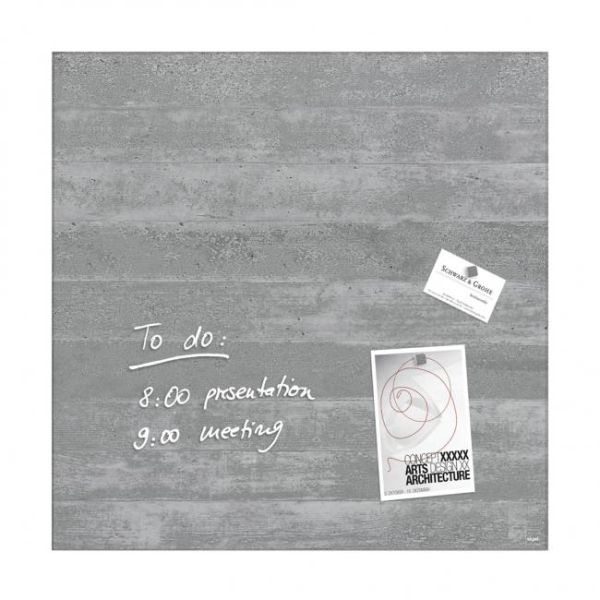 Sklenená tabuľa artverum 48x48cm podhľadový betón 