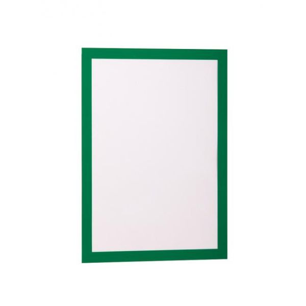 Informačný panel, A4, samolepiaca zadná strana, DURABLE "DURAFRAME®", zelená, 2ks