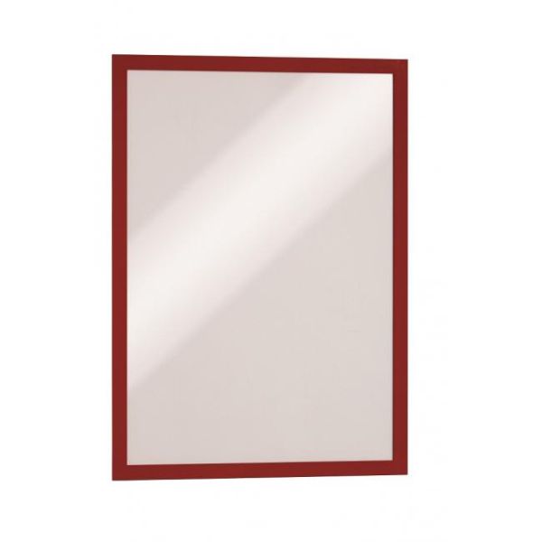 Informačný rám, A3, samolepiaca zadná strana, DURABLE "DURAFRAME®", červená, 2ks