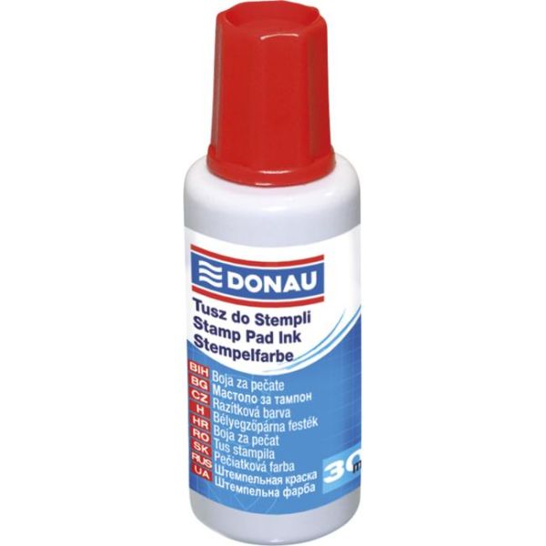 Pečiatková farba DONAU červená 30ml 