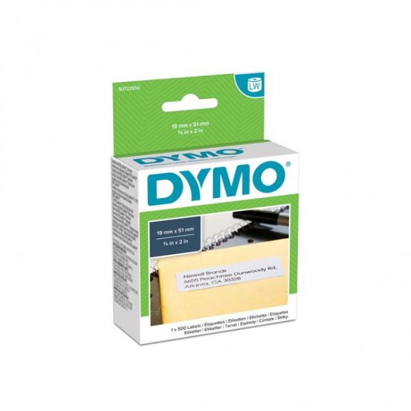 Etikety do LW tlačiarní, odstrániteľné, 19x51 mm, 500 ks etikiet, DYMO