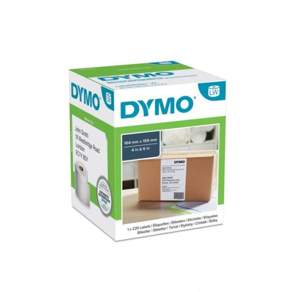 Samolepiace etikety Dymo LW 4XL 159x104 mm extra veľké biele 