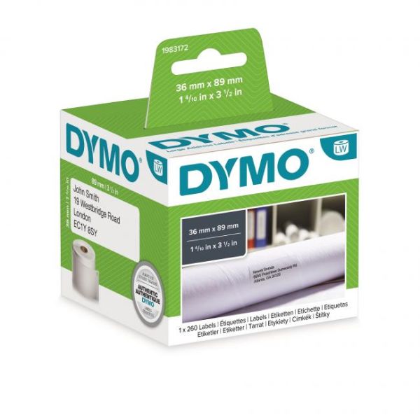 Etikety, k tlačiarňam LW, odolné, 36x89 mm, 260 ks, DYMO