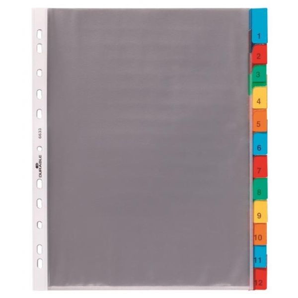 Euroobal DURABLE s indexami 1-12 