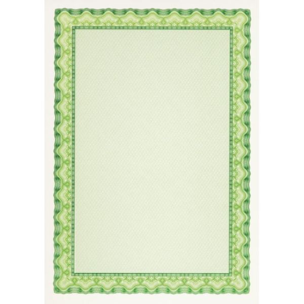 Certifikačný papier APLI A4, zelený, 115 g, 25 hárkov 