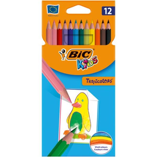 Farbičky BIC Tropicolors, 12 ks 