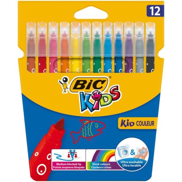 Detské popisovače BIC KIDS 12 ks 