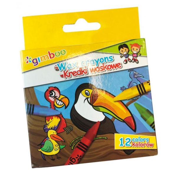 Voskovky 12 farieb Gimboo 