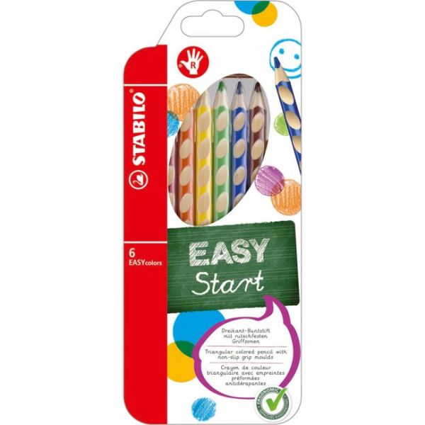 Drevené farbičky EASYcolors P 6sada 