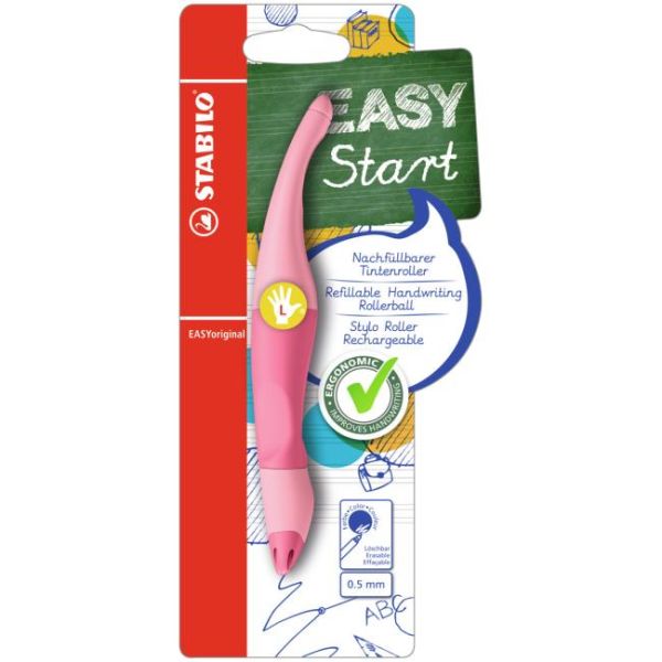 Ergonomický roller pre ľavákov - STABILO EASYoriginal Pastel - pastelová ružová