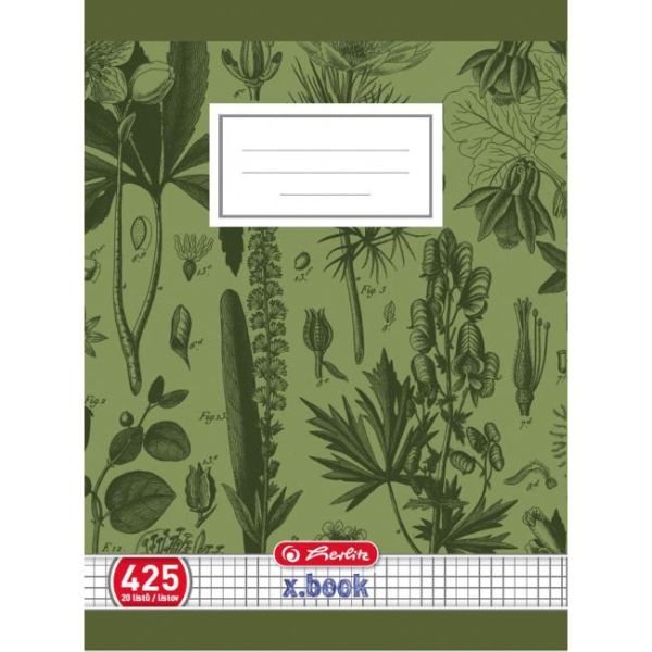 Zošit Herlitz 425, štvorčekový, 70g/m2 