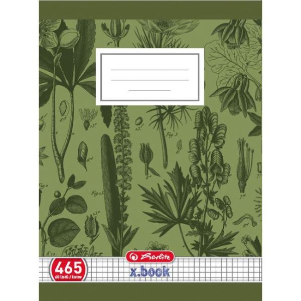 Zošit Herlitz 465, A4, štvorčekový, 70g/m2 