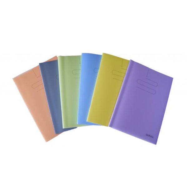 Zošit Herlitz 464, A4, s PP obalom, mix farieb 