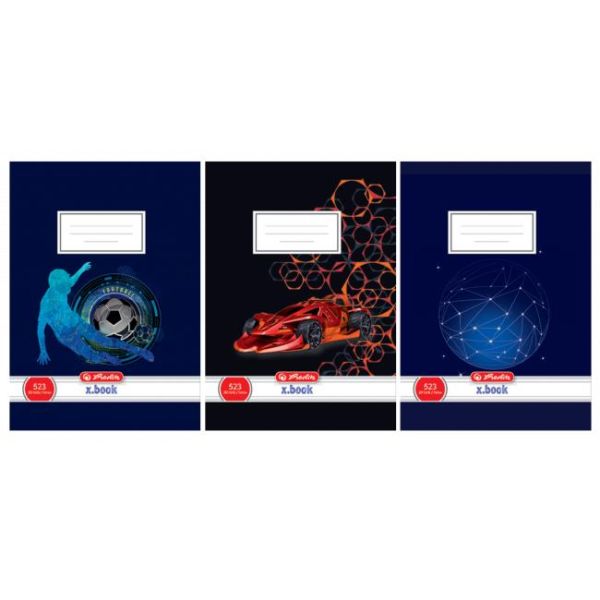 Zošit Herlitz 523 A5 linajkový 70g/m2, mix chlapčenských motívov 