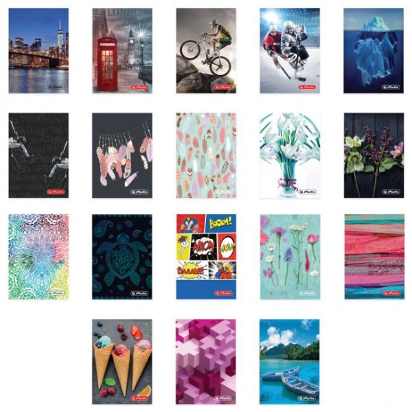 Obal na kreditné karty Herlitz 6 listov, mix motívov 