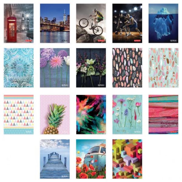 Obal na kreditné karty Herlitz 6 listov, mix motívov 