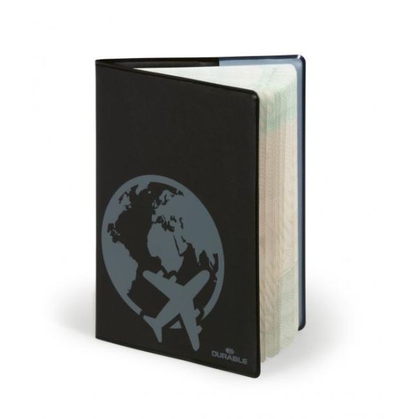 Puzdro na cestovný pas DURABLE s RFID ochranou čierne 