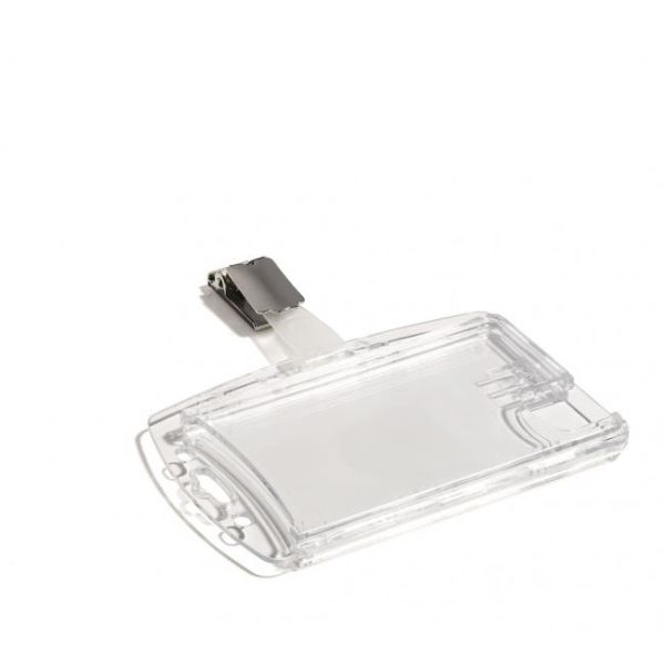 Visačka na 2 plastové karty so štipcom DURABLE 85x54mm 25ks 