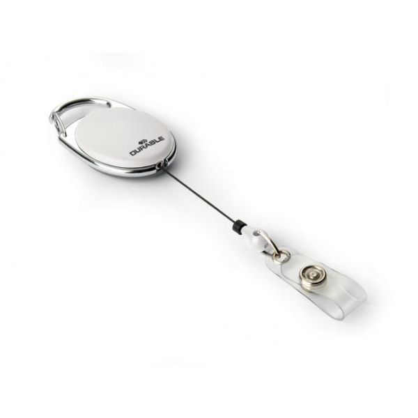 Výsuvný kotúč s prúžkom DURABLE JOJO STYLE biely 10ks 