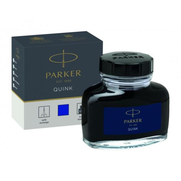Atrament Parker QUINK do plniacich pier modrý 57 mℓ 