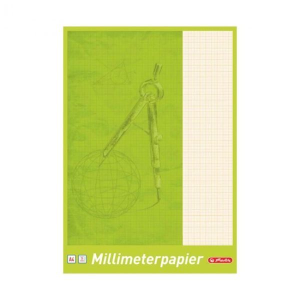 Milimetrový papier Herlitz, A4, 80 g, 25 listov 