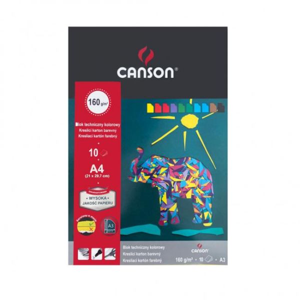 Výkresy - blok A4, mix 10 farieb, 160g, ’Šport’ 