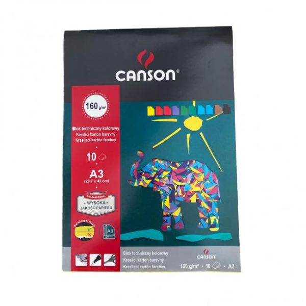 Výkresy - blok A3, mix 10 farieb, 160 g, ’Šport’ 