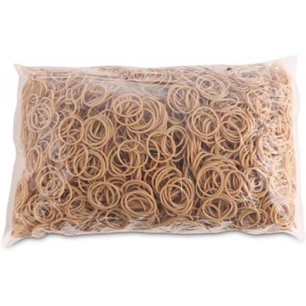 Gumičky Office Products 40mm 1kg prírodná farba 