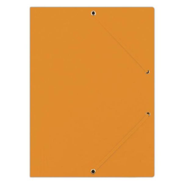 Prešpánový obal s gumičkou DONAU oranžový 