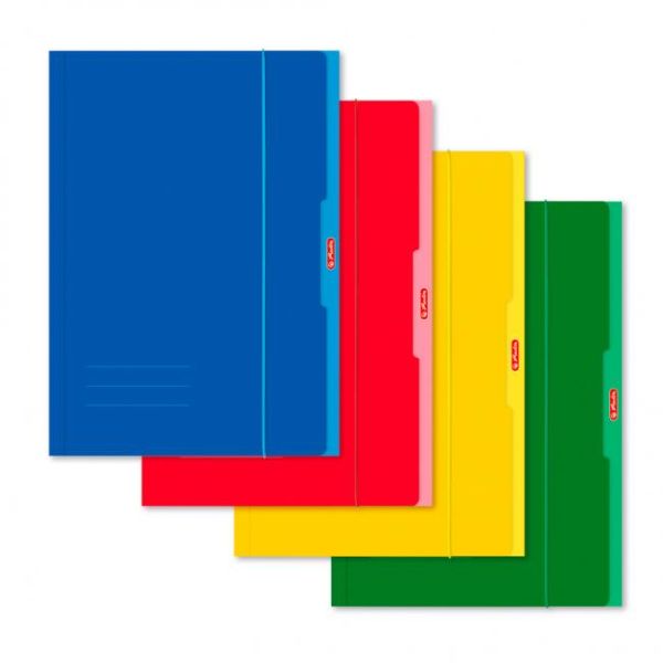 Kartónový obal s gumičkou A4 Herlitz UNI mix 